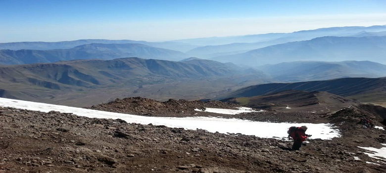 excursión a la montaña de Irán-Damavand